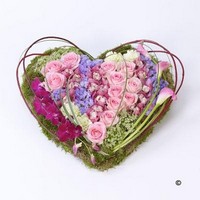 Contemporary Mossed Heart