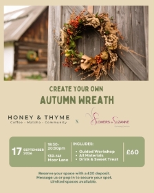 Autumn Wreath Workshop at Honey & Thyme