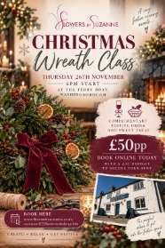Christmas Wreath Workshop The Ferry Boat Washingborough