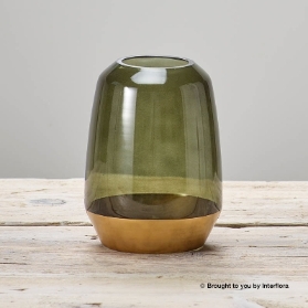 Stylish Green Glass Vase